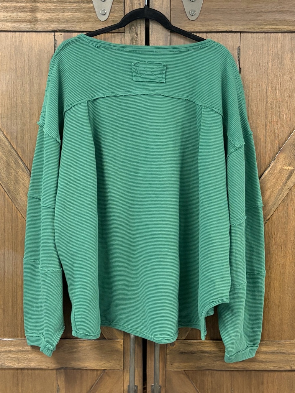 We The Free Total Eclipse Oversized Long Sleeve Tee Pine Forest Size XL NWT - Picture 5 of 10